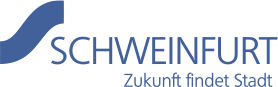 Abbildung blaue Beschriftung Schweinfurt Zukunft findet statt
