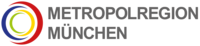Abbildung Logo mehrer bunte Halbkreise mit der Beschriftung Metropolregion München